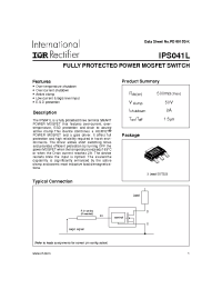 Datasheet IPS041L manufacturer IRF