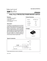 Datasheet IPS042G manufacturer IRF