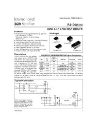 Datasheet IR2108 manufacturer IRF