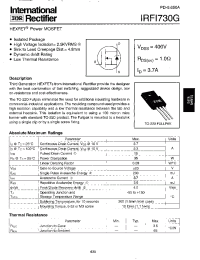 Datasheet IRF1730G manufacturer IRF