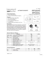 Datasheet IRF2204L manufacturer IRF
