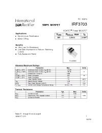 Datasheet IRF3703 manufacturer IRF