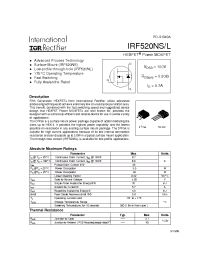 Datasheet IRF520L manufacturer IRF