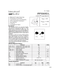 Datasheet IRF5305S manufacturer IRF