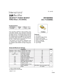 Datasheet IRF5M4905 manufacturer IRF