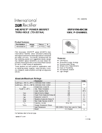 Datasheet IRF5Y9540CM manufacturer IRF