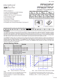 Datasheet IRF6629 manufacturer IRF
