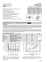 Datasheet IRF6646 manufacturer IRF