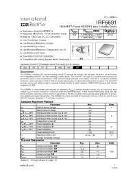 Datasheet IRF6691 manufacturer IRF