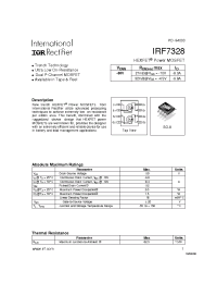 Datasheet IRF7328 manufacturer IRF