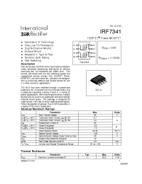 Datasheet IRF7341 manufacturer IRF