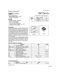 Datasheet IRF7341QTR manufacturer IRF