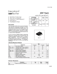 Datasheet IRF7343 manufacturer IRF