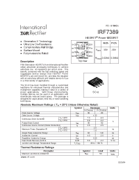 Datasheet IRF7389 manufacturer IRF