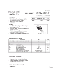 Datasheet IRF740APBF manufacturer IRF