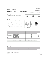 Datasheet IRF7451 manufacturer IRF