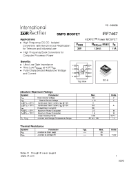 Datasheet IRF7467 manufacturer IRF