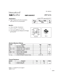 Datasheet IRF7470 manufacturer IRF