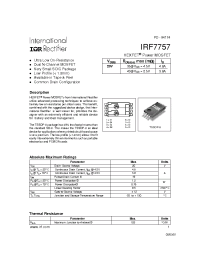Datasheet IRF7757 manufacturer IRF