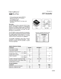 Datasheet IRF7809AV manufacturer IRF
