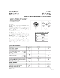 Datasheet IRF7822 manufacturer IRF