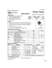 Datasheet IRFB17N50L manufacturer IRF