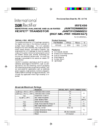 Datasheet irfe430 manufacturer IRF