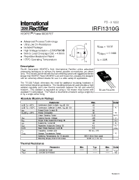 Datasheet IRFI1310G manufacturer IRF