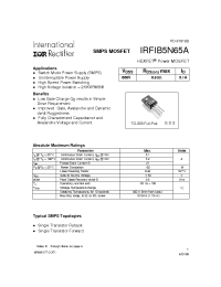 Datasheet IRFIB5N65A manufacturer IRF