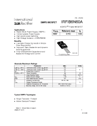 Datasheet IRFIB6N60A manufacturer IRF