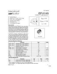 Datasheet IRFL014N manufacturer IRF