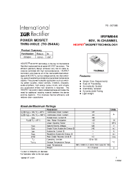Datasheet IRFM044 manufacturer IRF