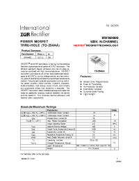 Datasheet IRFM460 manufacturer IRF