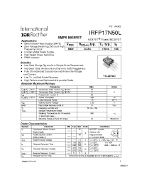Datasheet IRFP17N50L manufacturer IRF