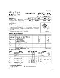 Datasheet IRFP23N50L manufacturer IRF
