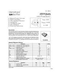 Datasheet IRFP264N manufacturer IRF