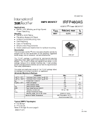 Datasheet IRFP460AS manufacturer IRF