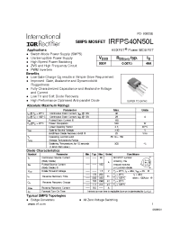 Datasheet IRFPS40N50L manufacturer IRF