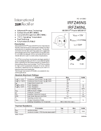 Datasheet IRFZ46NL manufacturer IRF
