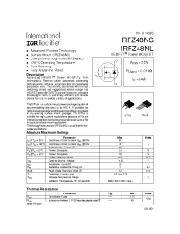 Datasheet IRFZ48NL manufacturer IRF