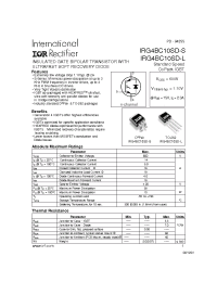 Datasheet IRG4BC10SD-S manufacturer IRF