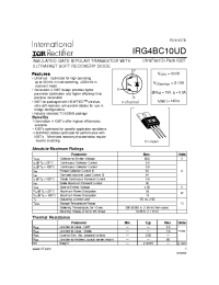 Datasheet IRG4BC10UD manufacturer IRF
