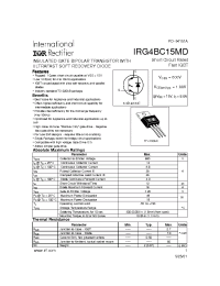 Datasheet IRG4BC15MD manufacturer IRF