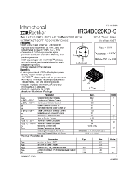 Datasheet IRG4BC20KD-S manufacturer IRF