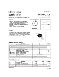 Datasheet IRG4BC20S manufacturer IRF