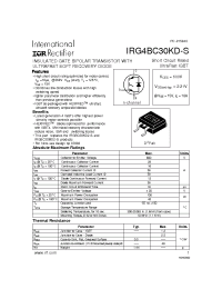 Datasheet IRG4BC30KD-S manufacturer IRF