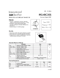 Datasheet IRG4BC30S manufacturer IRF