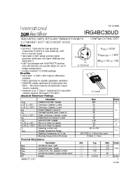 Datasheet IRG4BC30UD manufacturer IRF