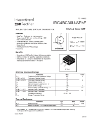 Datasheet IRG4BC30U-SPBF manufacturer IRF