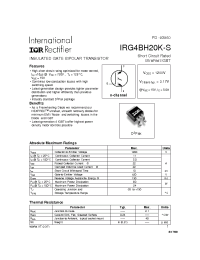 Datasheet IRG4BH20K-S manufacturer IRF